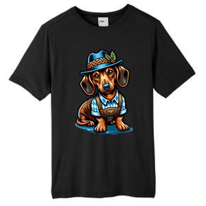 Cute Sausage Dog Ger Oktoberfest Dachshund Lovers Gift Tall Fusion ChromaSoft Performance T-Shirt