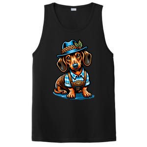 Cute Sausage Dog Ger Oktoberfest Dachshund Lovers Gift PosiCharge Competitor Tank