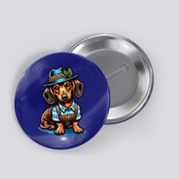 Cute Sausage Dog Ger Oktoberfest Dachshund Lovers Gift Button