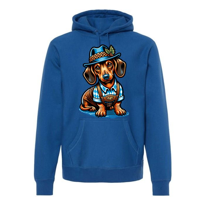 Cute Sausage Dog Ger Oktoberfest Dachshund Lovers Gift Premium Hoodie