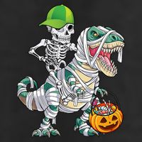 Cool Skeleton Dinosaur Halloween Trick Or Treat Cool Comfort Performance Bucket Hat
