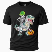 Cool Skeleton Dinosaur Halloween Trick Or Treat Cooling Performance Crew T-Shirt