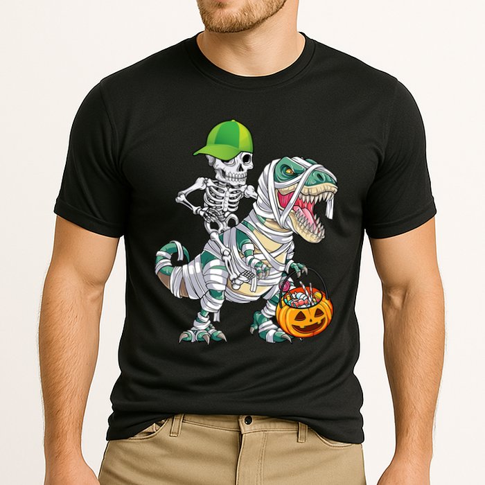 Cool Skeleton Dinosaur Halloween Trick Or Treat Cooling Performance Crew T-Shirt