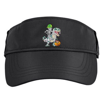 Cool Skeleton Dinosaur Halloween Trick Or Treat Adult Drive Performance Visor