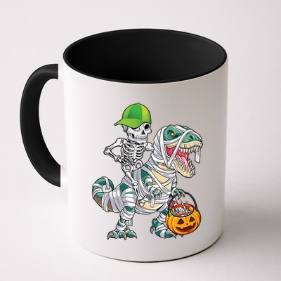Cool Skeleton Dinosaur Halloween Trick Or Treat Mug