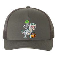 Cool Skeleton Dinosaur Halloween Trick Or Treat Yupoong Adult 5-Panel Trucker Hat