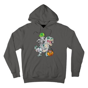 Cool Skeleton Dinosaur Halloween Trick Or Treat Hoodie