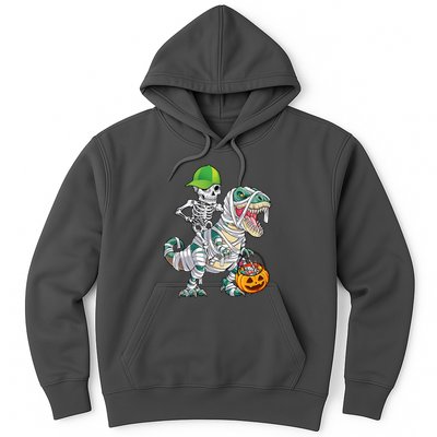 Cool Skeleton Dinosaur Halloween Trick Or Treat Hoodie