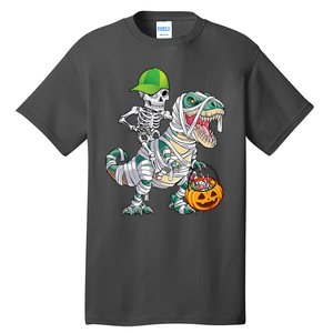 Cool Skeleton Dinosaur Halloween Trick Or Treat Tall T-Shirt