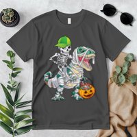 Cool Skeleton Dinosaur Halloween Trick Or Treat Premium T-Shirt