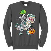 Cool Skeleton Dinosaur Halloween Trick Or Treat Tall Sweatshirt