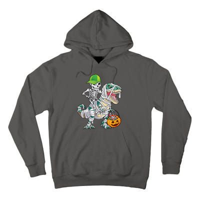 Cool Skeleton Dinosaur Halloween Trick Or Treat Tall Hoodie