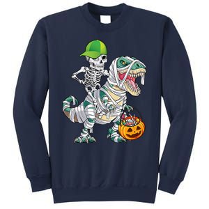 Cool Skeleton Dinosaur Halloween Trick Or Treat Sweatshirt