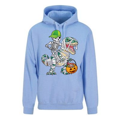 Cool Skeleton Dinosaur Halloween Trick Or Treat Unisex Surf Hoodie