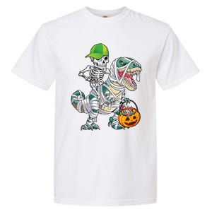 Cool Skeleton Dinosaur Halloween Trick Or Treat Garment-Dyed Heavyweight T-Shirt