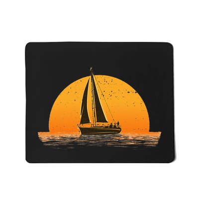 Cute Sailing Design Sailboat Sail Sailing Ship Mousepad