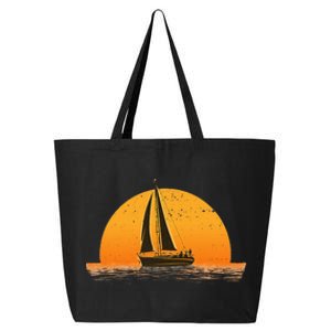 Cute Sailing Design Sailboat Sail Sailing Ship 25L Jumbo Tote