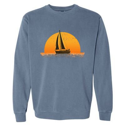 Cute Sailing Design Sailboat Sail Sailing Ship Garment-Dyed Sweatshirt