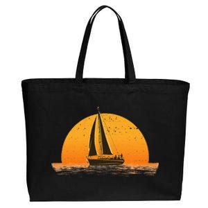 Cute Sailing Design Sailboat Sail Sailing Ship Cotton Canvas Jumbo Tote