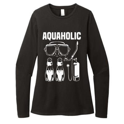 Cool Scuba Diving Themed Design Scuba Dive Womens CVC Long Sleeve Shirt