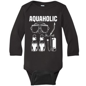 Cool Scuba Diving Themed Design Scuba Dive Baby Long Sleeve Bodysuit