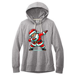 Christmas Santa Dabbing Santa Xmas Funny Women's Fleece Hoodie