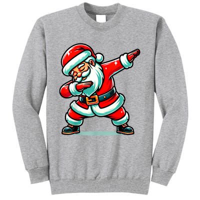 Christmas Santa Dabbing Santa Xmas Funny Tall Sweatshirt