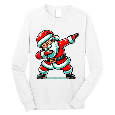 Christmas Santa Dabbing Santa Xmas Funny Long Sleeve Shirt