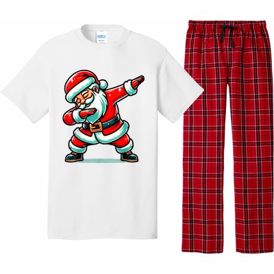 Christmas Santa Dabbing Santa Xmas Funny Pajama Set