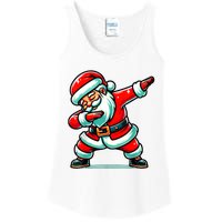 Christmas Santa Dabbing Santa Xmas Funny Ladies Essential Tank