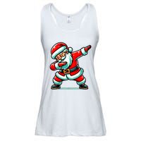 Christmas Santa Dabbing Santa Xmas Funny Ladies Essential Flowy Tank