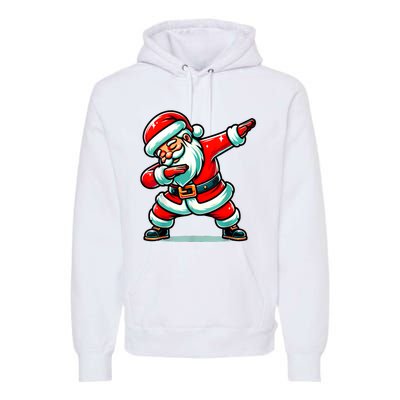 Christmas Santa Dabbing Santa Xmas Funny Premium Hoodie