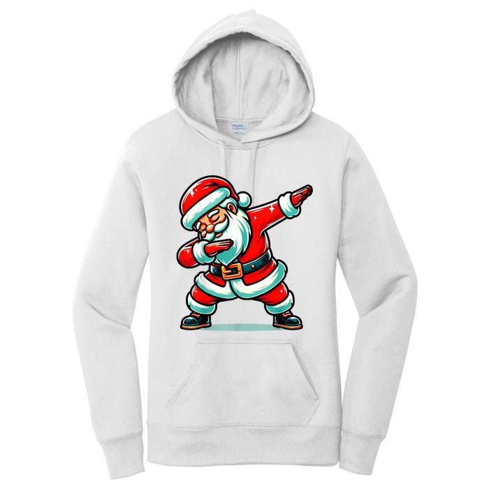 Christmas Santa Dabbing Santa Xmas Funny Women's Pullover Hoodie