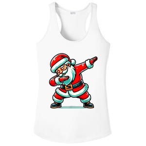 Christmas Santa Dabbing Santa Xmas Funny Ladies PosiCharge Competitor Racerback Tank