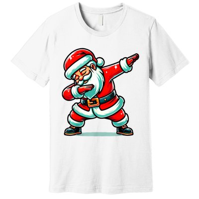 Christmas Santa Dabbing Santa Xmas Funny Premium T-Shirt