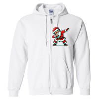 Christmas Santa Dabbing Santa Xmas Funny Full Zip Hoodie