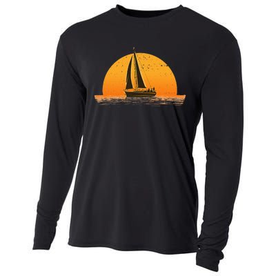 Cute Sailing Design For Women Sailboat Sail Sailing Ship Cooling Performance Long Sleeve Crew