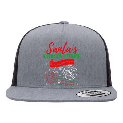 Christmas Santa's Delivery Service L&D Labor Delivery Nurse Flat Bill Trucker Hat