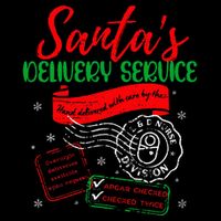 Christmas Santa's Delivery Service L&D Labor Delivery Nurse 16 in Basic Backpack
