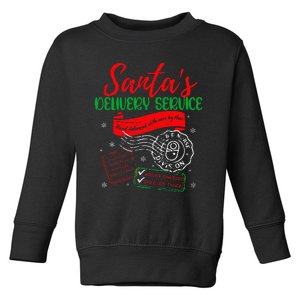 Christmas Santa's Delivery Service L&D Labor Delivery Nurse Toddler Sweatshirt