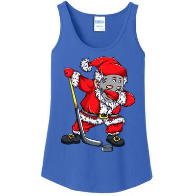 Christmas Santa Dabbing Hockey Player Dab Xmas Gift Ladies Essential Tank