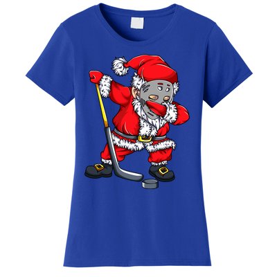 Christmas Santa Dabbing Hockey Player Dab Xmas Gift Women's T-Shirt