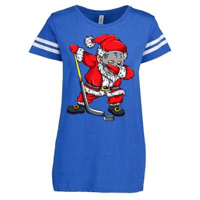 Christmas Santa Dabbing Hockey Player Dab Xmas Gift Enza Ladies Jersey Football T-Shirt