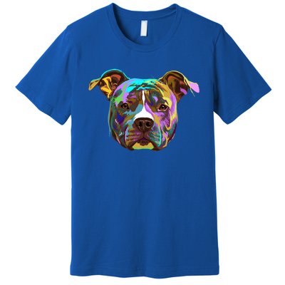 Colourful Splash Dog American Staffordshire Terrier Gift Premium T-Shirt