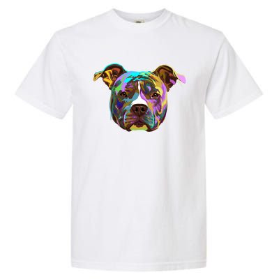 Colourful Splash Dog American Staffordshire Terrier Gift Garment-Dyed Heavyweight T-Shirt