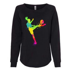 Cool Soccer Design Soccer Player Sport Lover Womens California Wash Sweatshirt