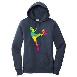 Cool Soccer Design Soccer Player Sport Lover Women's Pullover Hoodie