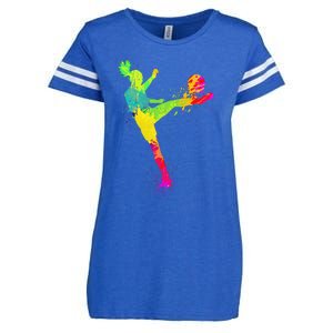 Cool Soccer Design Soccer Player Sport Lover Enza Ladies Jersey Football T-Shirt