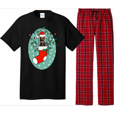 Christmas Stocking Dog Ger Shepherd Meaningful Gift Pajama Set