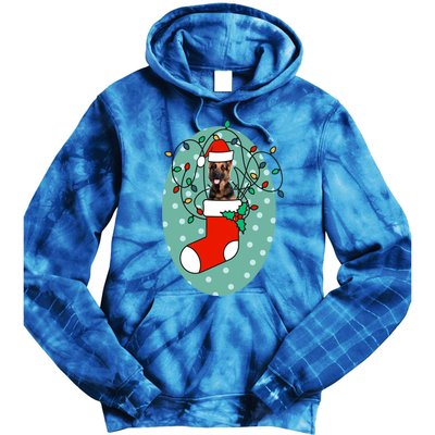 Christmas Stocking Dog Ger Shepherd Meaningful Gift Tie Dye Hoodie